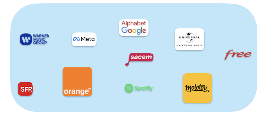 Logos des organisations partenaires et abonnées