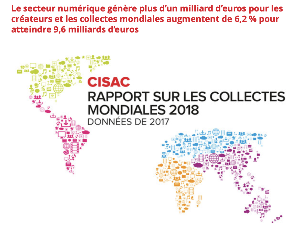 Rapport CISAC : les OGC français décrochent la palme de l’efficacité