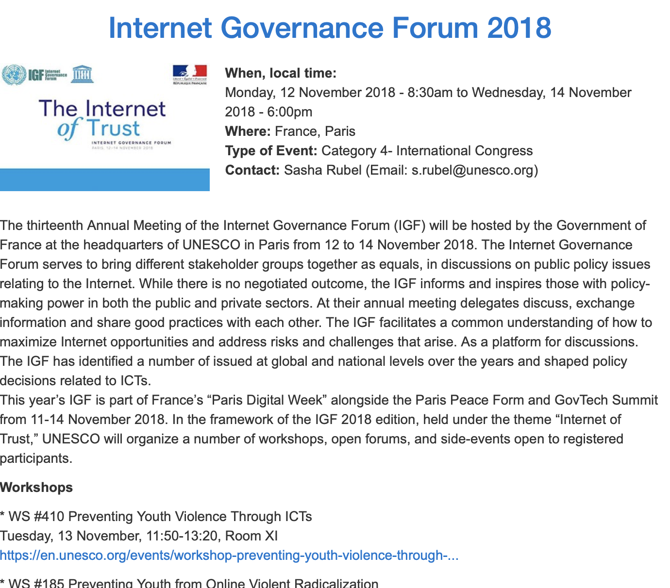 Forum Internet : l’Unesco oublie la culture et fait le jeu des plateformes